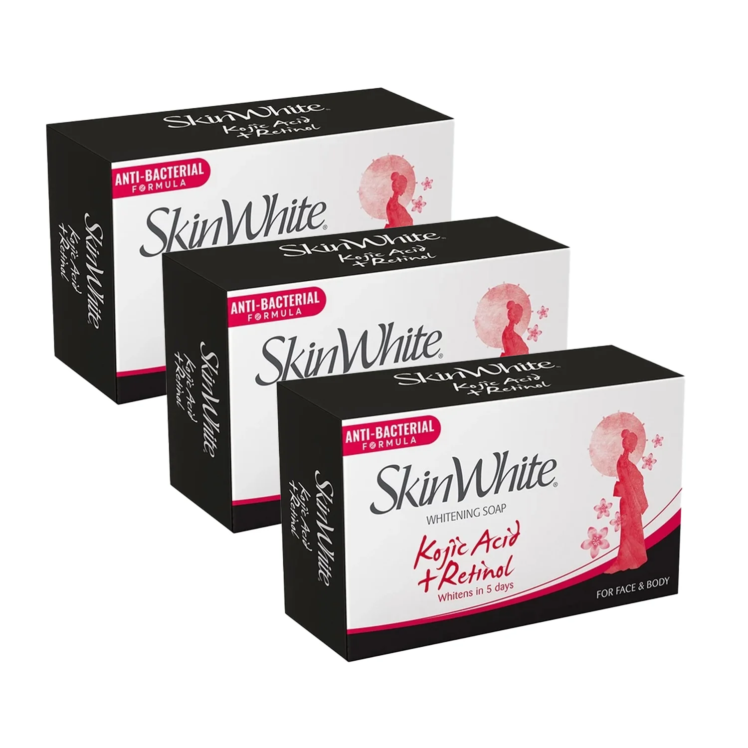 SkinWhite Whitening Soap Kojic Acid - 90g (2+1) Free - Image 3
