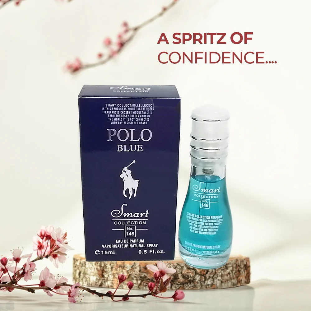 Smart Collection No. 146 Polo Blue Eau de Parfum for Men – 15ml - Image 7