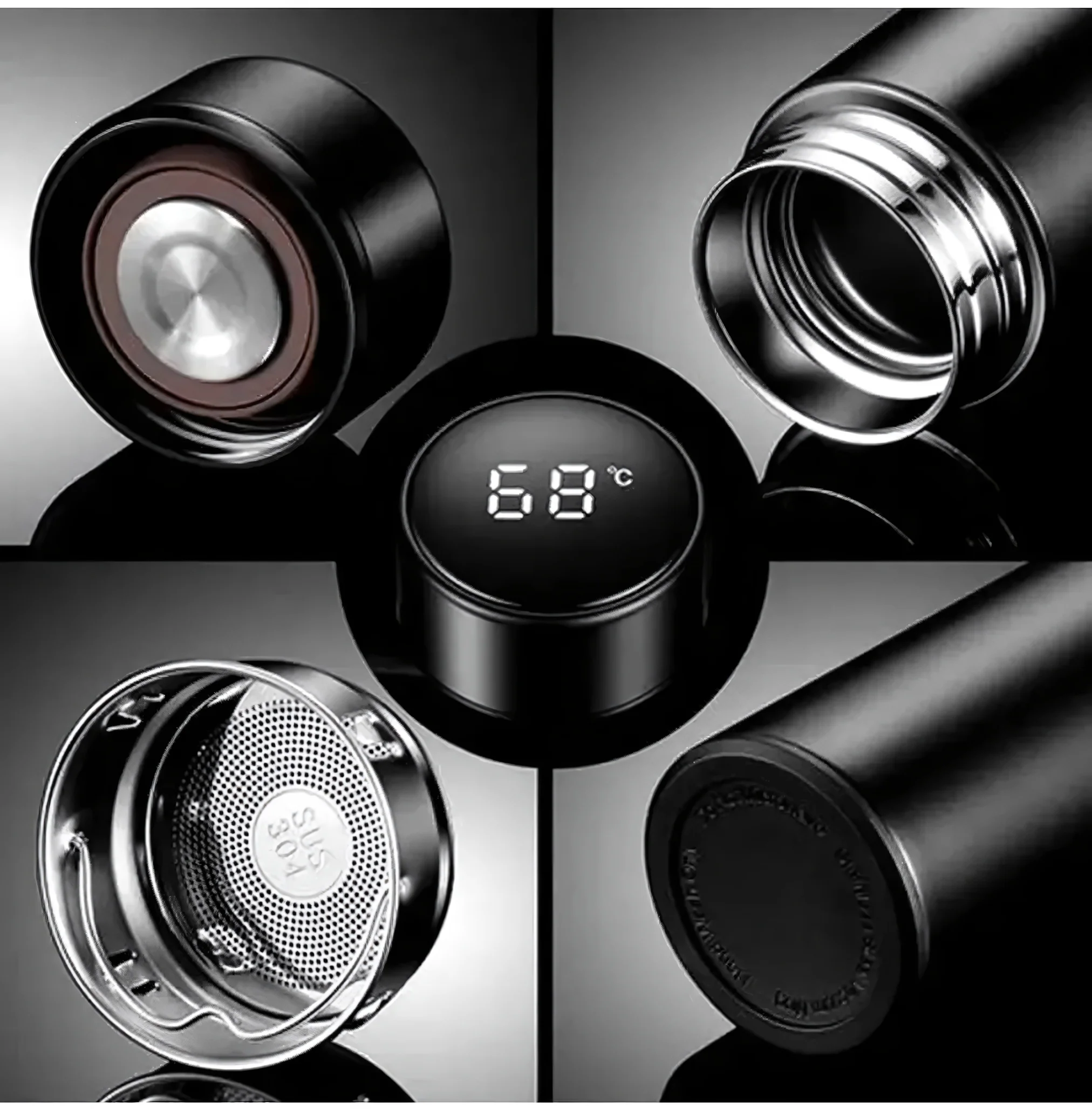 Smart Cup LED Temperature Display Water Bottle – 500ml - Image 5
