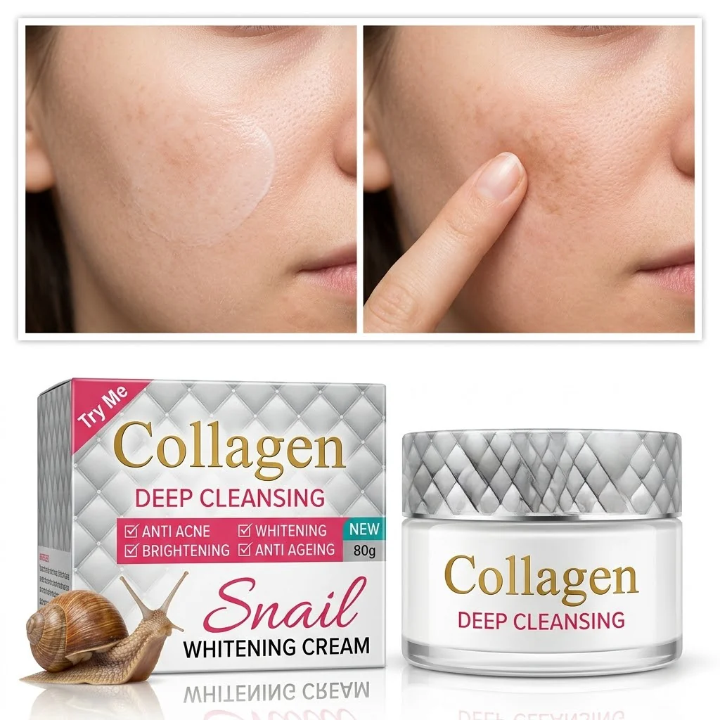 Snail Collagen Whitening Cream - 80g - Image 5
