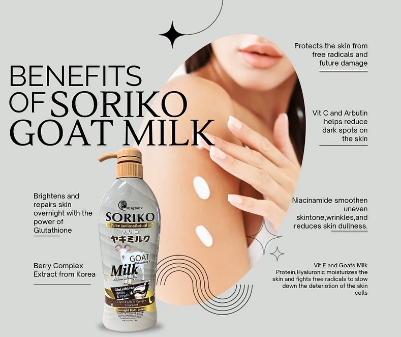 Soriko Goat Milk Overnight Body Lotion - 500ml - Image 7
