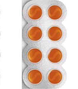 Strepsils Medicated Throat Lozenges - Orange Candy - 8 Pcs
