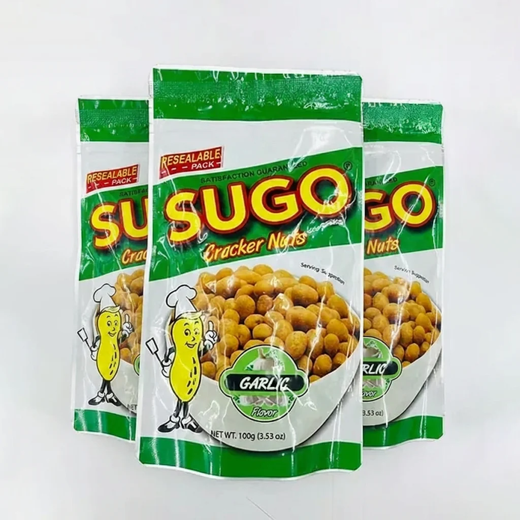Sugo Salted Peanuts Garlic Flavor – 100g (3pcs Combo) - Image 4