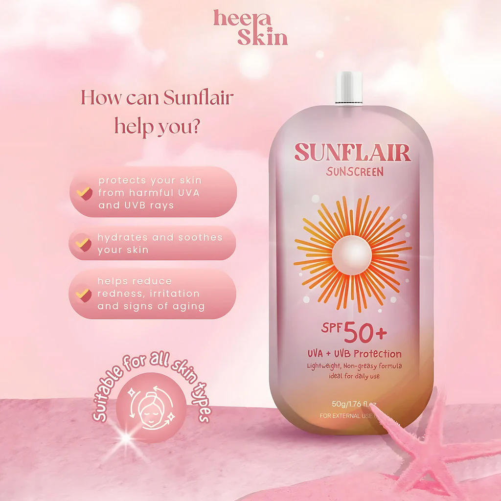 Sunflair Sunscreen SPF 50+ UVA/UVB – 50g - Image 4