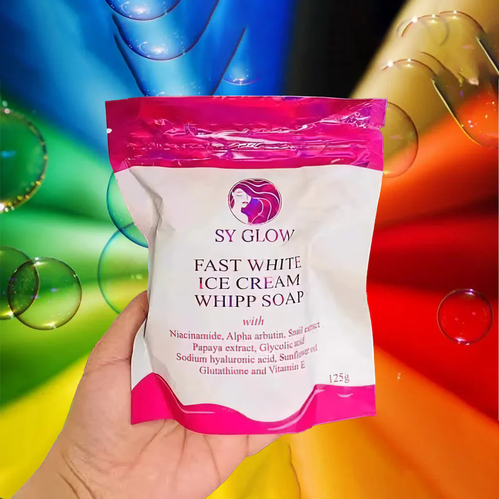 SY Glow Fast White Ice Cream Whipp Soap - 125g - Image 7