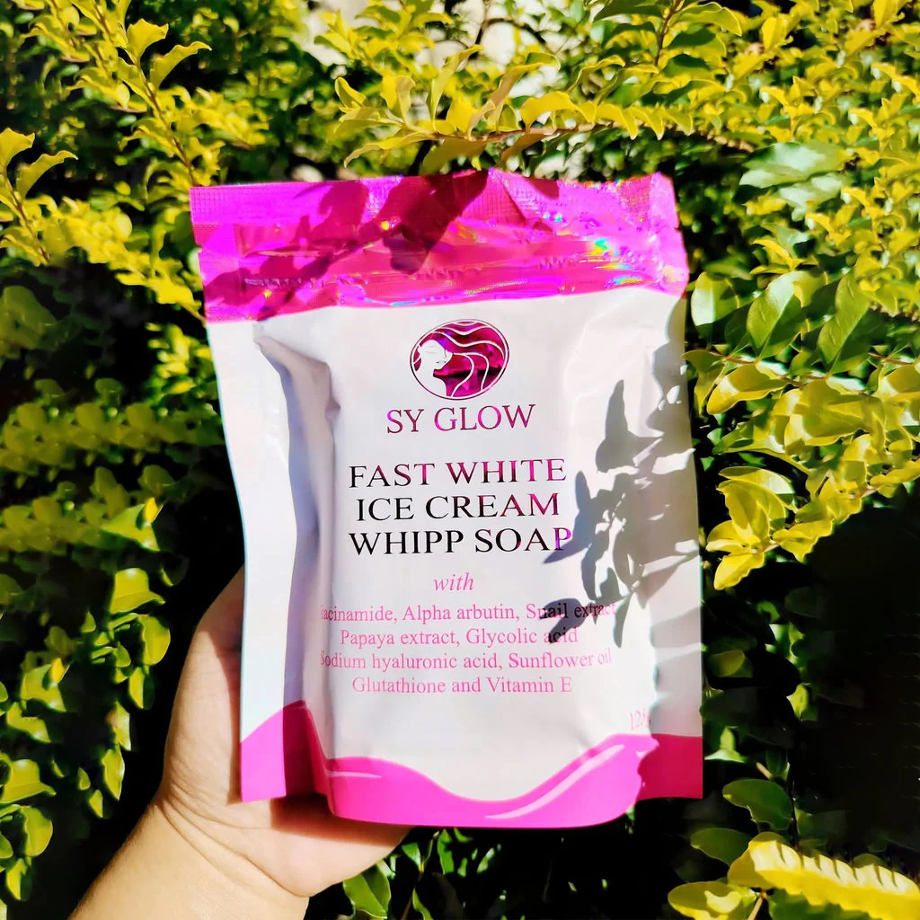 SY Glow Fast White Ice Cream Whipp Soap - 125g - Image 9