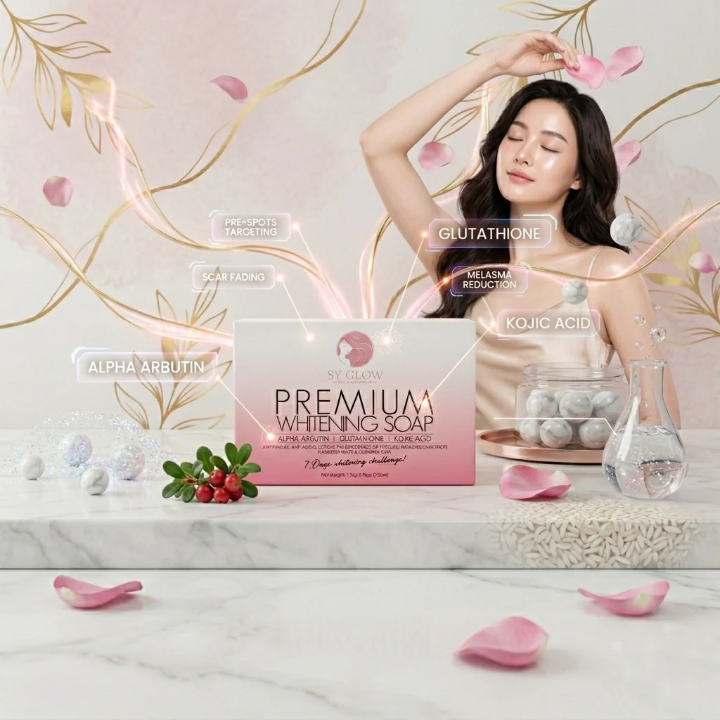 SY Glow Premium Whitening Soap – 135g - Image 5