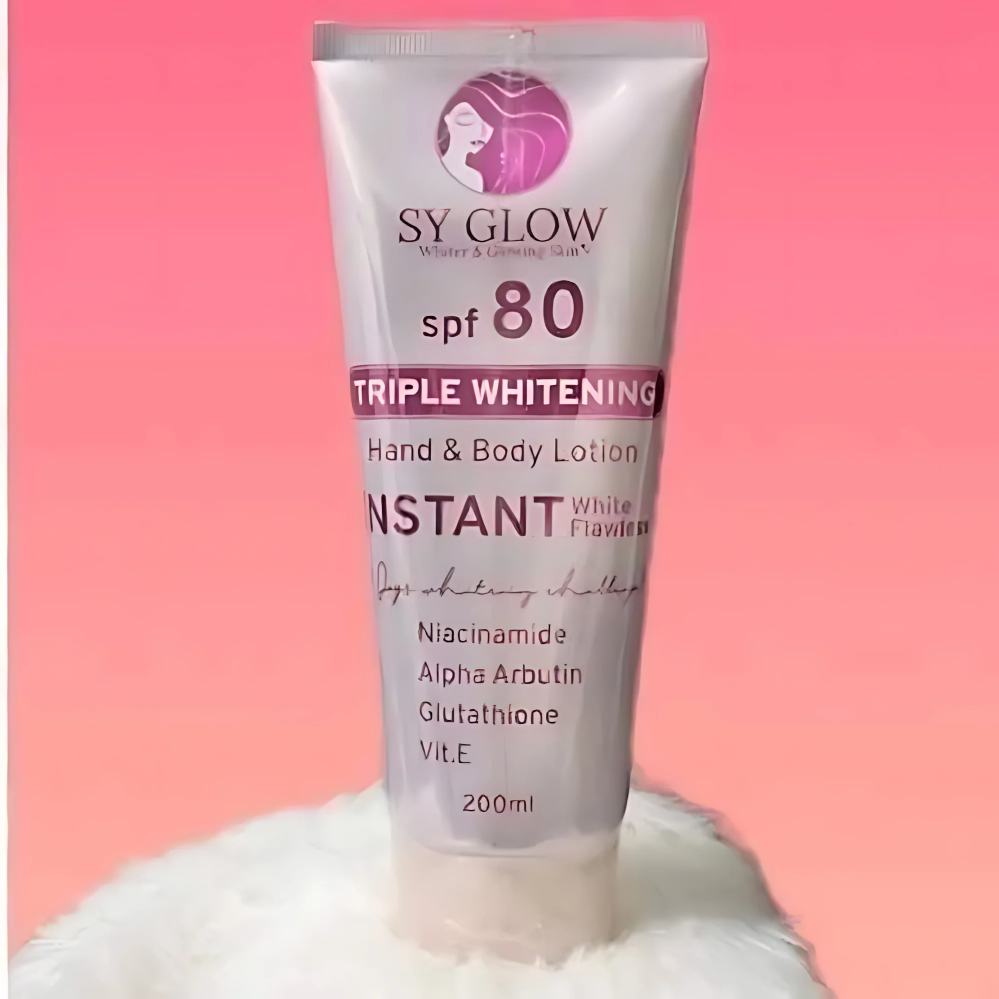 SY Glow Triple Whitening Hand & Body Lotion SPF 80 - 200ml - Image 4