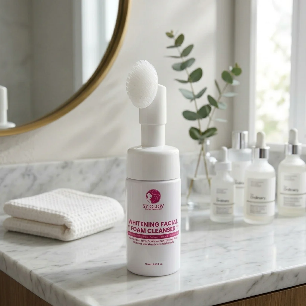 SY Glow Whitening Facial Foam Cleanser – 100ml - Image 2