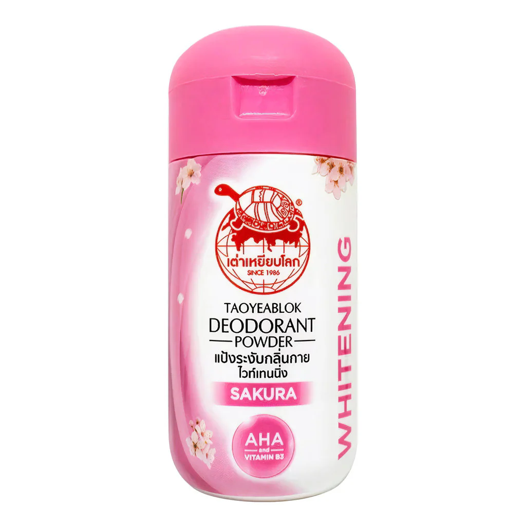 Taoyeablok Deodorant Powder Whitening (Pink) – Sakura Scent – 22g - Image 5