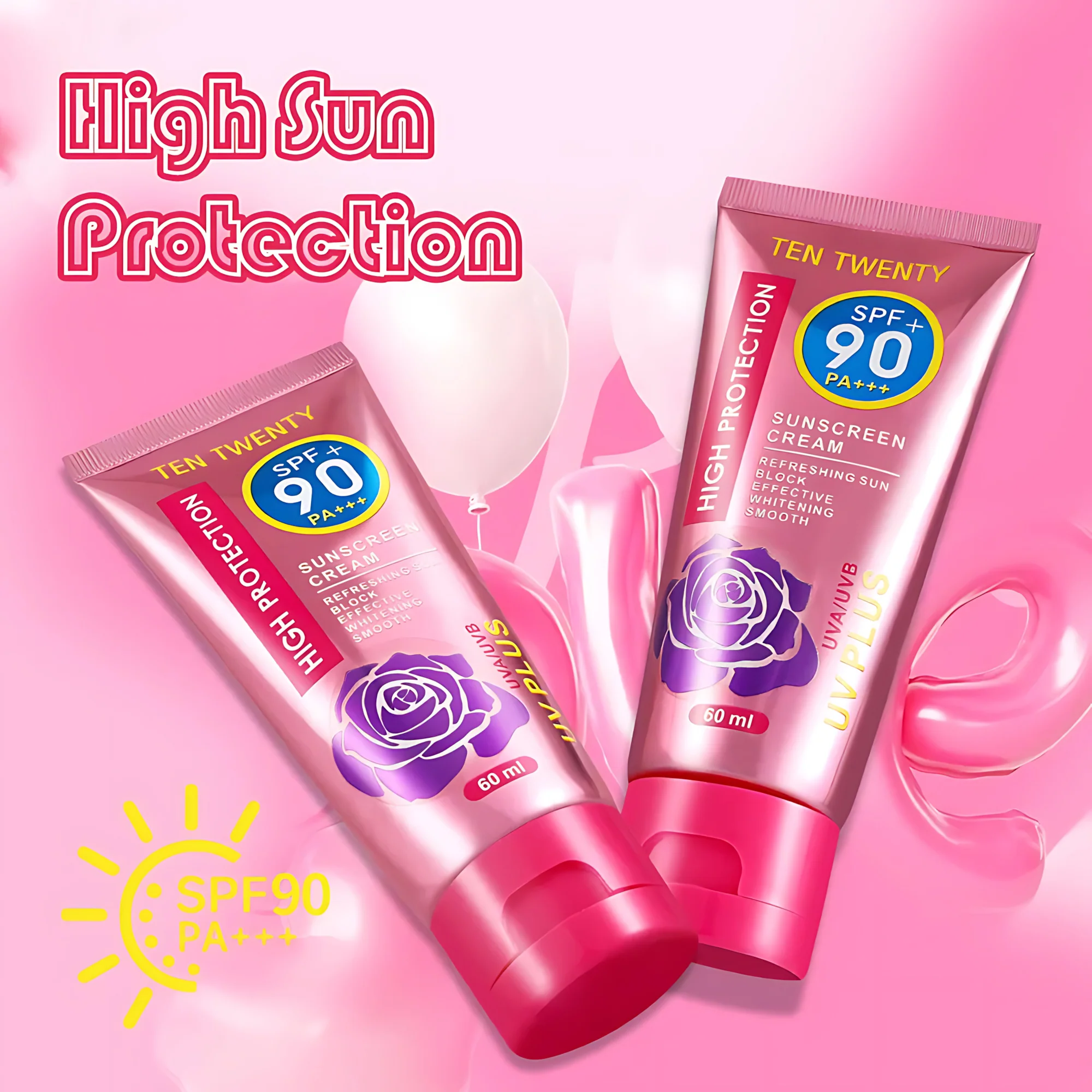 Ten Twenty Sunscreen Cream SPF 90 PA+++ - 60ml - Image 7