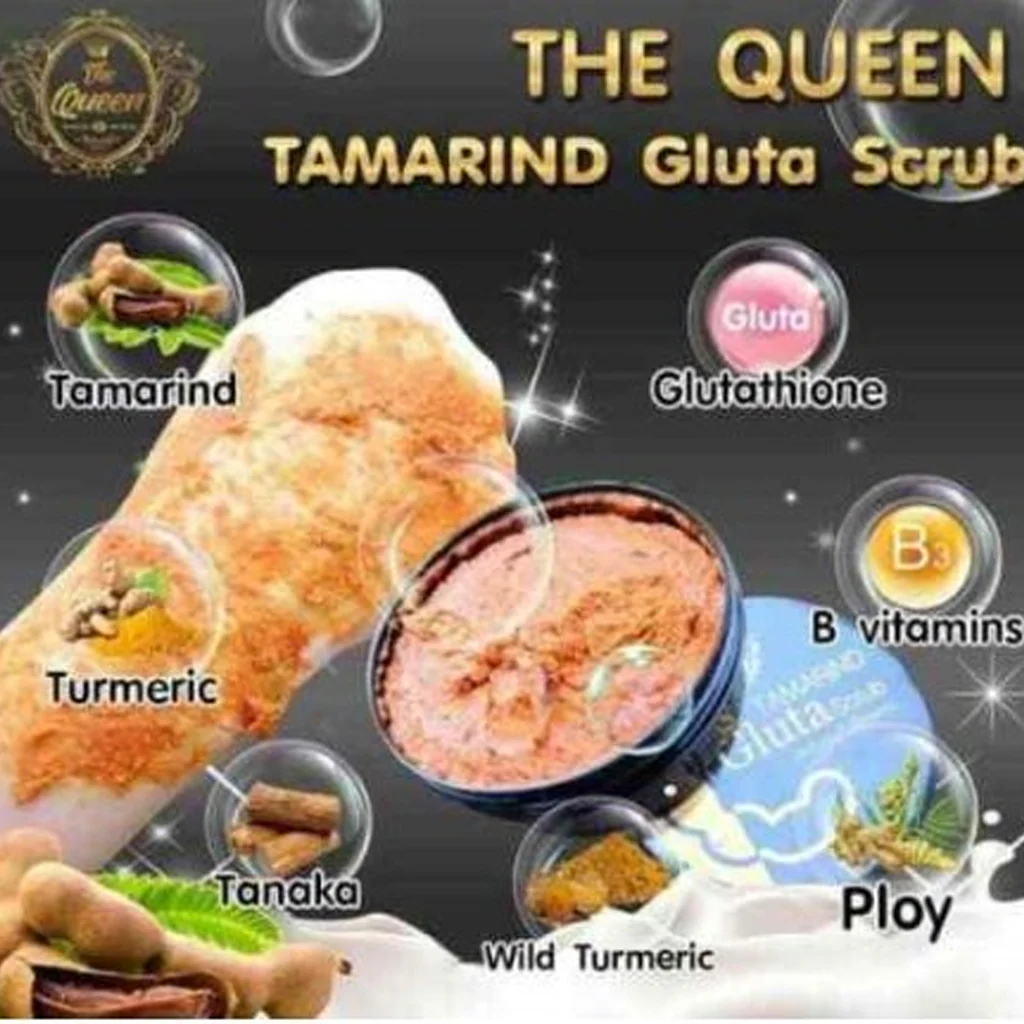 The Queen Tamarind Gluta White Scrub Premium – 350ml - Image 5
