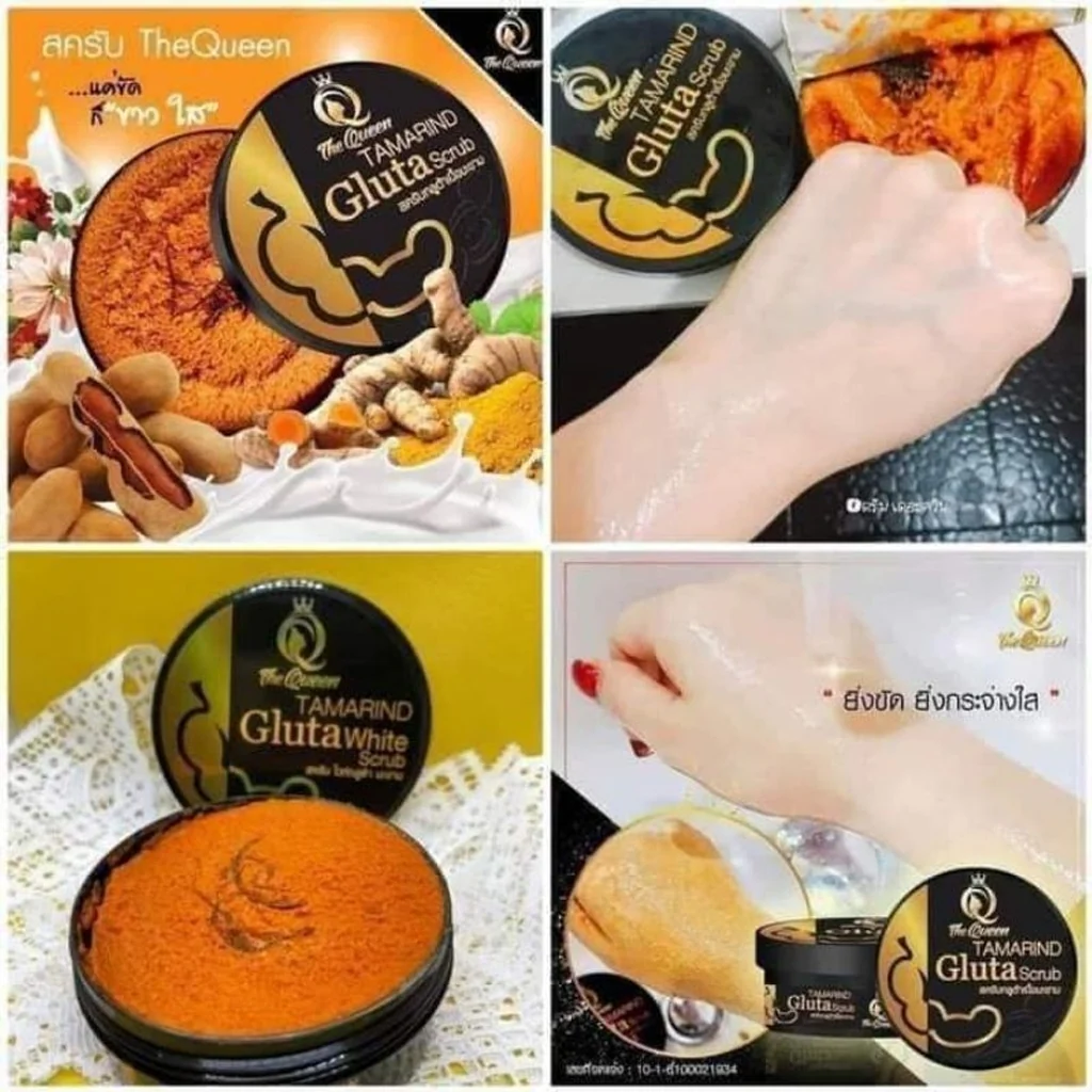 The Queen Tamarind Gluta White Scrub Premium – 350ml - Image 7