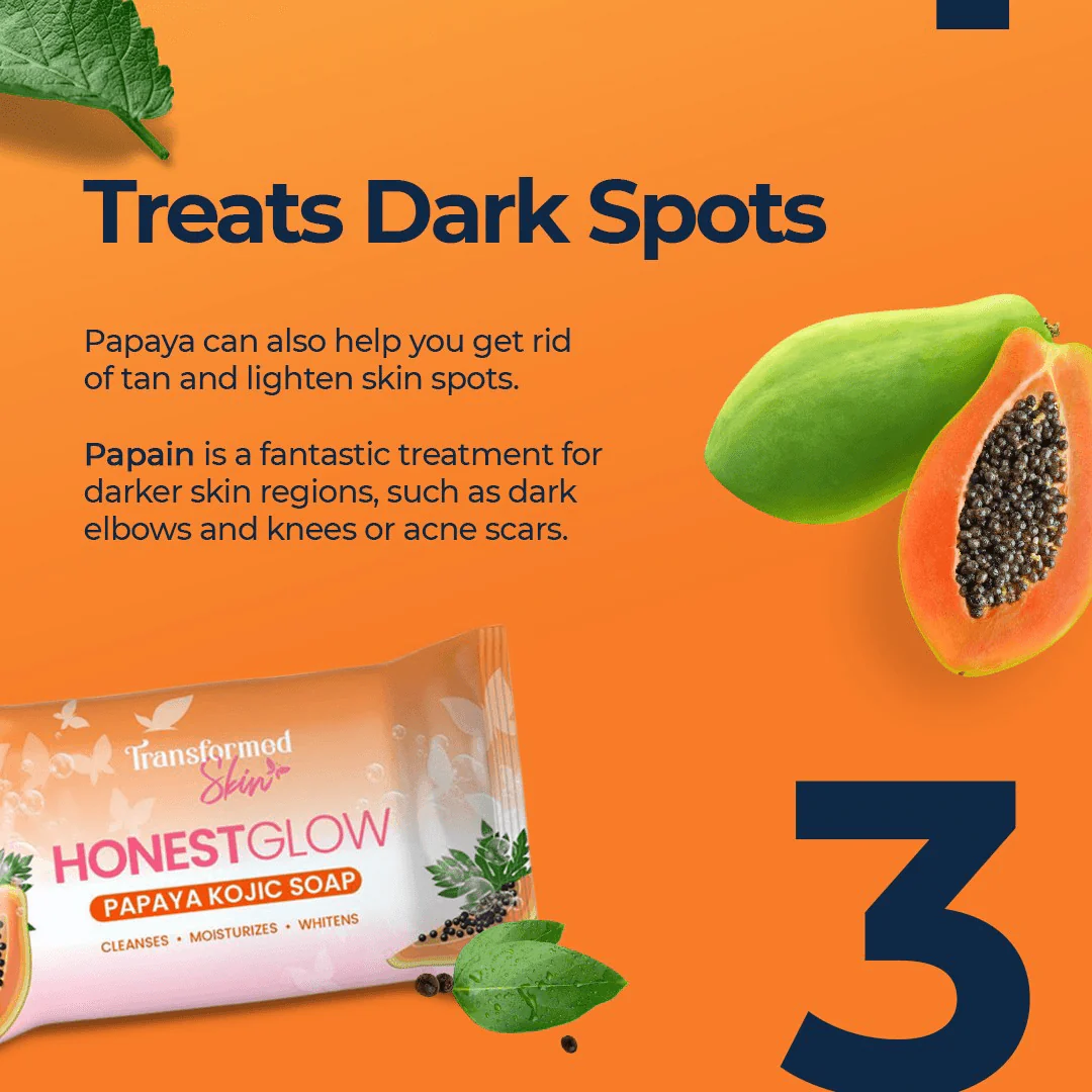 Honest Glow Papaya Kojic Soap - 70g - Image 3
