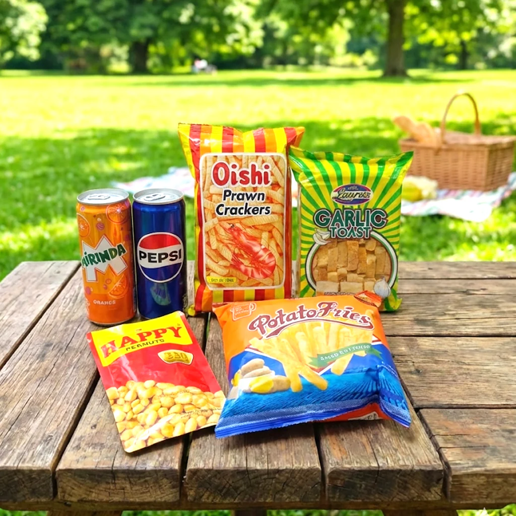 Ultimate Picnic Combo – Crunch, Nuts & Refreshing Drinks