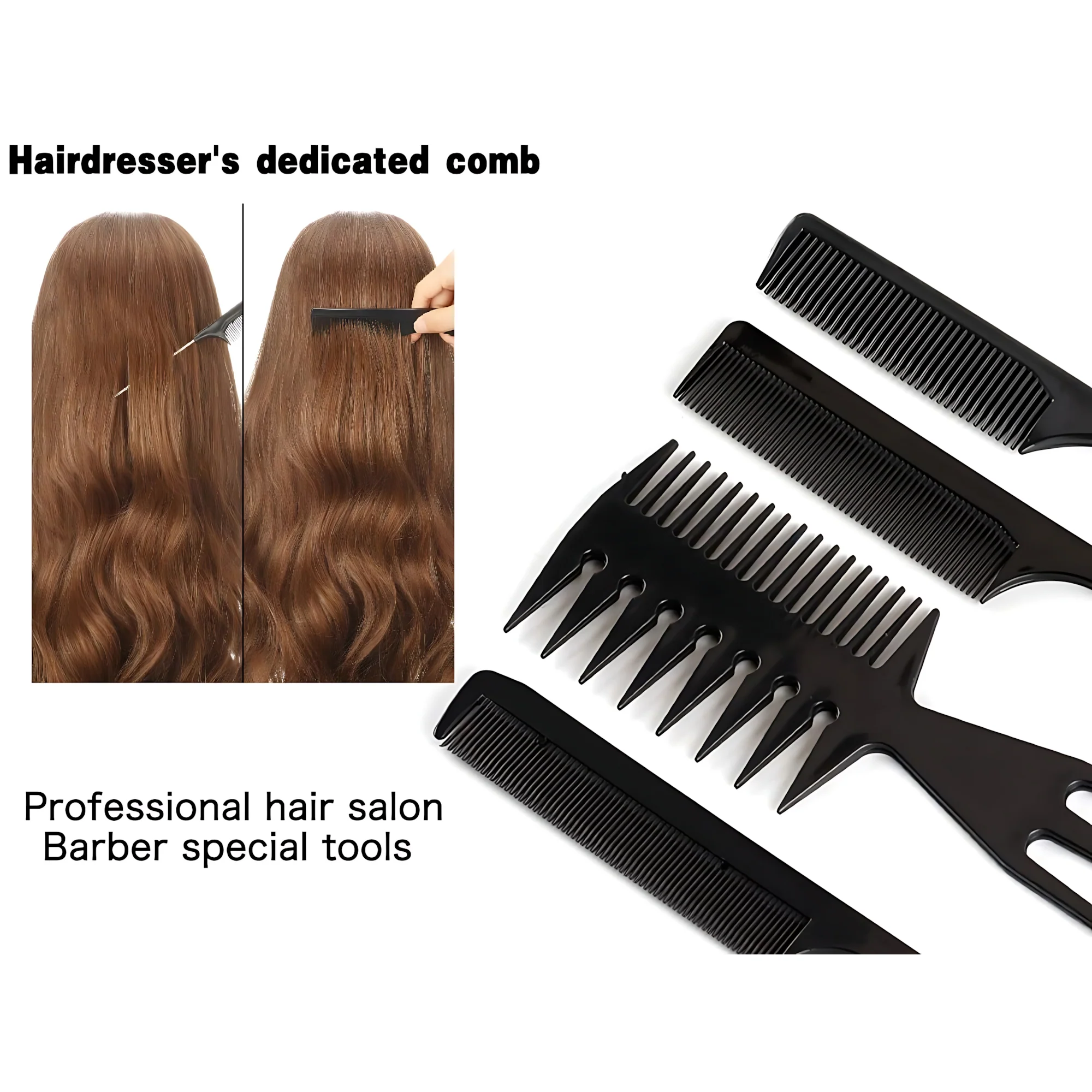 URBANMAC 10 Pc Professional Comb Kit – Durable & Versatile Hair Styling Set - Image 6