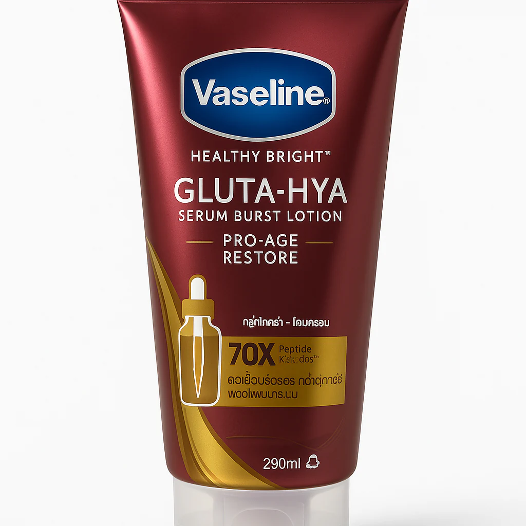 Vaseline Healthy Bright Gluta-Hya Serum Burst Lotion Pro-Age Restore – 300ml - Image 10