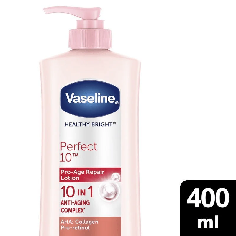 Vaseline Healthy Bright Perfect 10 Body Lotion  - 400ml (Pump) - Image 4