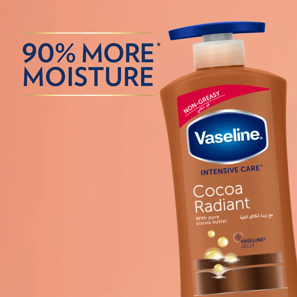 Vaseline Intensive Care Cocoa Radiant Body Lotion – 725ml - Image 3