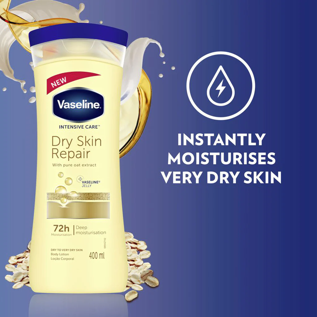 Vaseline Intensive Care Dry Skin Repair Body Lotion 400ml - BUY 1 TAKE 1 OFFER - Image 5