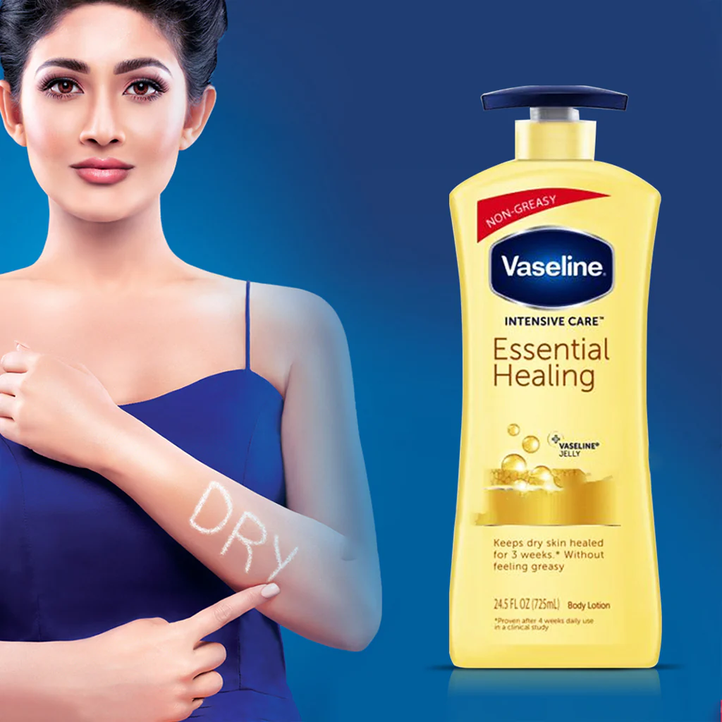 Vaseline Intensive Care Essential Healing Body Lotion – 725ml - Image 3