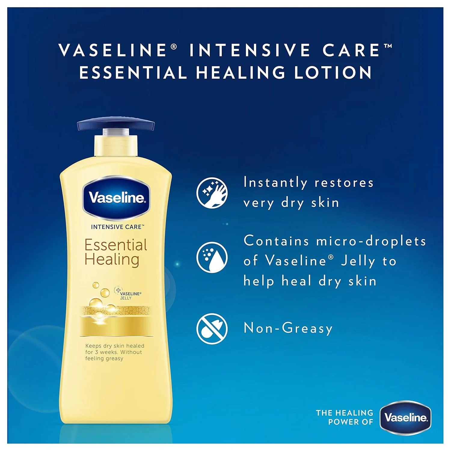 Vaseline Intensive Care Essential Healing Body Lotion – 725ml - Image 5