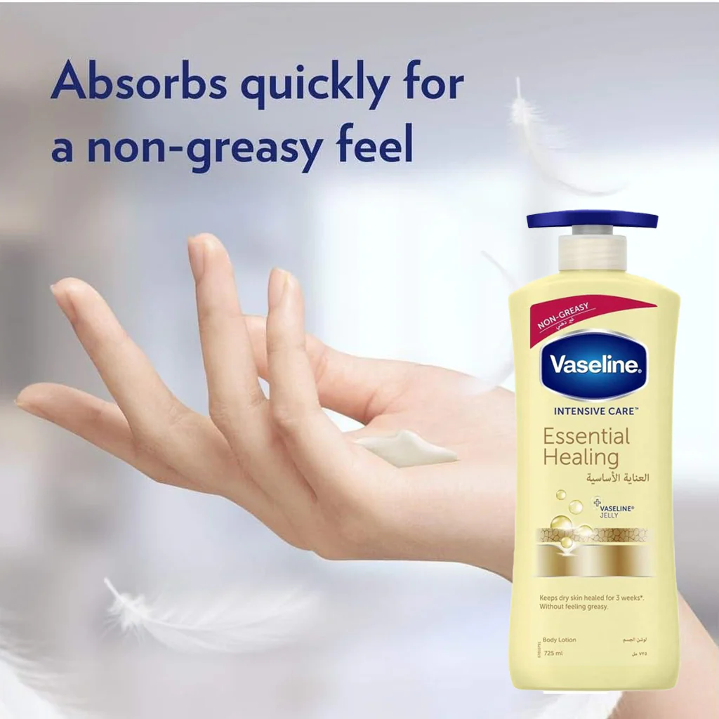Vaseline Intensive Care Essential Healing Body Lotion – 725ml - Image 8