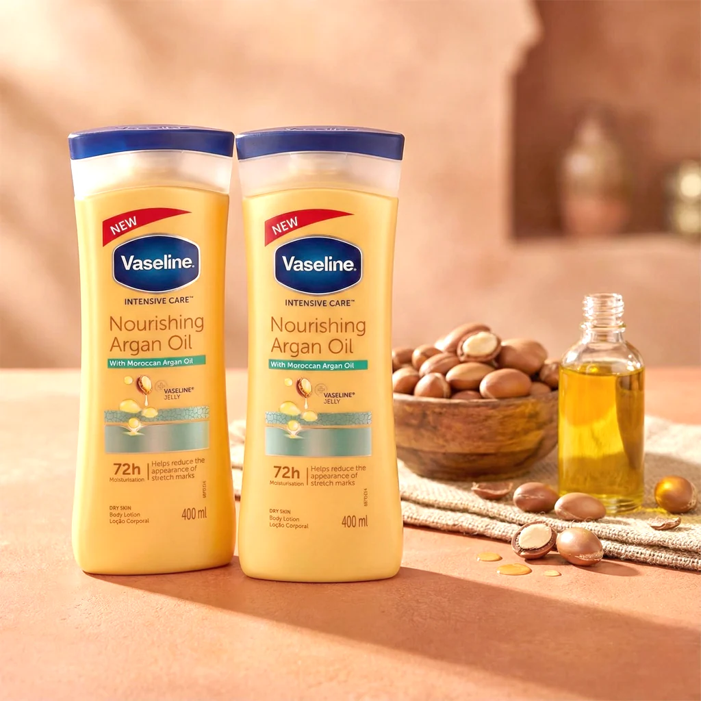 Vaseline Intensive Care Nourishing Argan Oil Body Lotion 400ml - BUY 1 TAKE 1 OFFER - Image 3