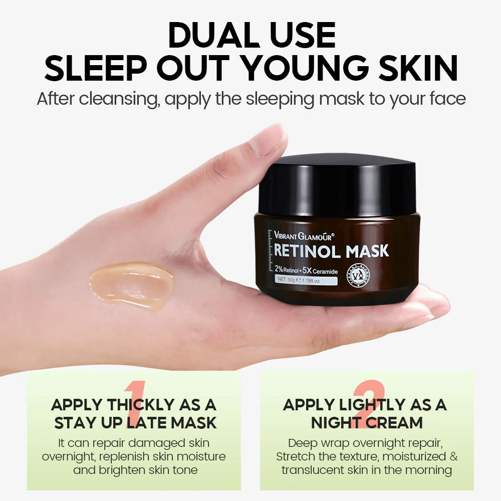 Vibrant Glamour Retinol Face Mask - 50g - Image 6