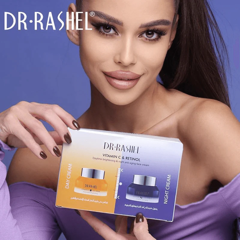 Dr.Rashel Vitamin C & Retinol Daytime Brightening & Anti-Aging Face Creams (2 Pack) - Image 3