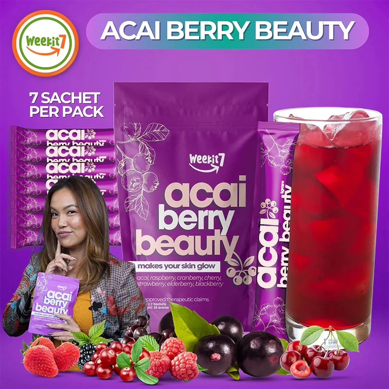Weekit7 Acai Berry Glowing Beauty Powder - 5g x 7 Sachets - Image 5