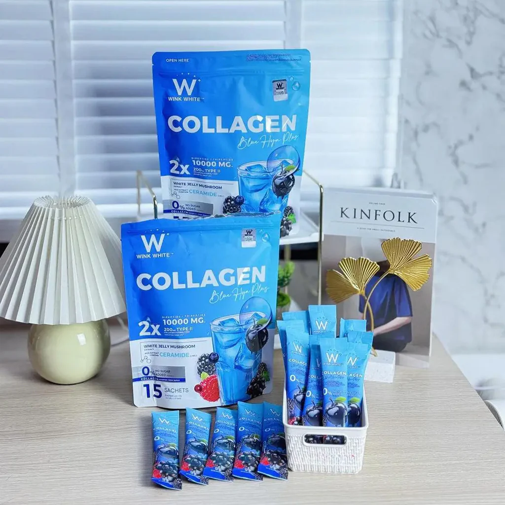 Wink White Collagen Blue HYA Plus - 15 Sachets x 12g - Image 4