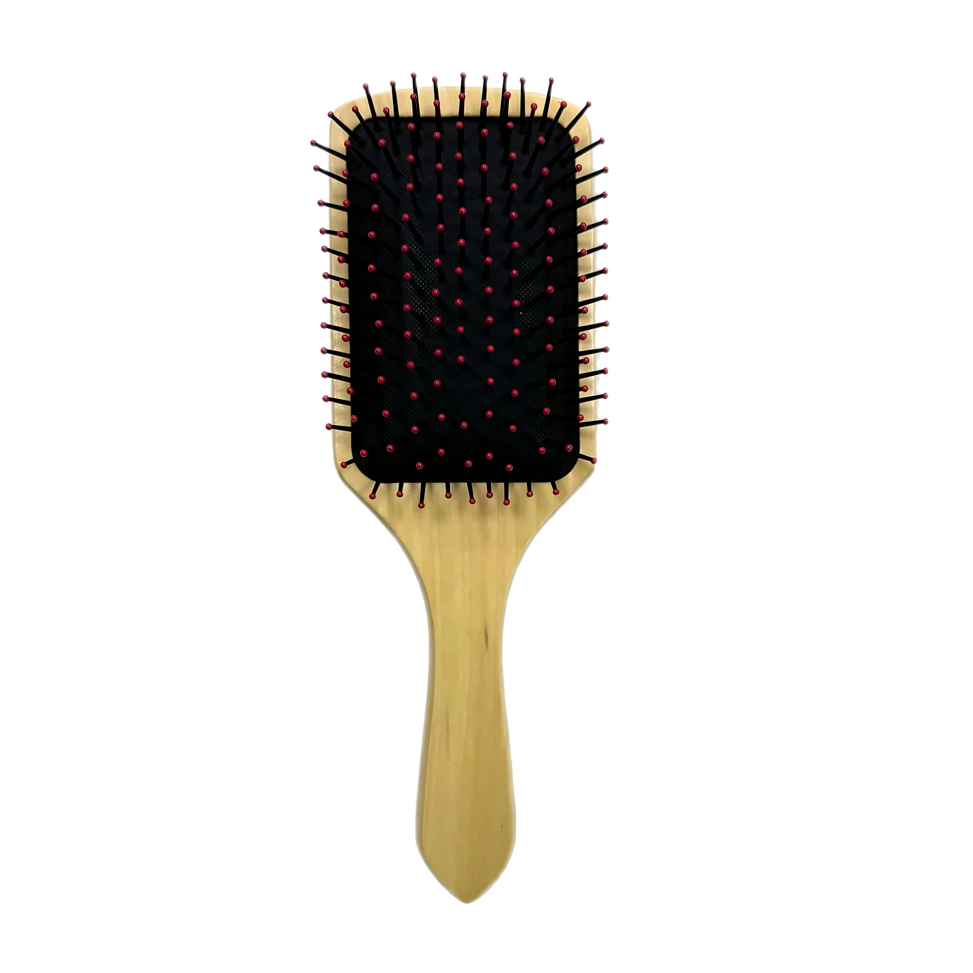 Wooden Paddle Hair Brush – Square Black - Image 8