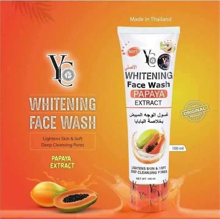 YC Whitening Papaya Extract Face Wash - 100ml - Image 3