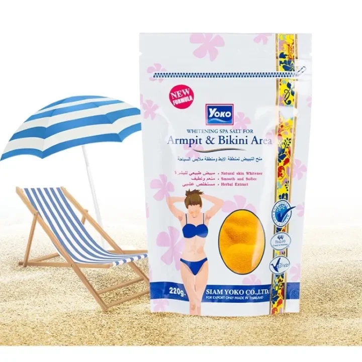 Yoko Armpit & Bikini Area Whitening Spa Salt Body Scrub - 220g - Image 2