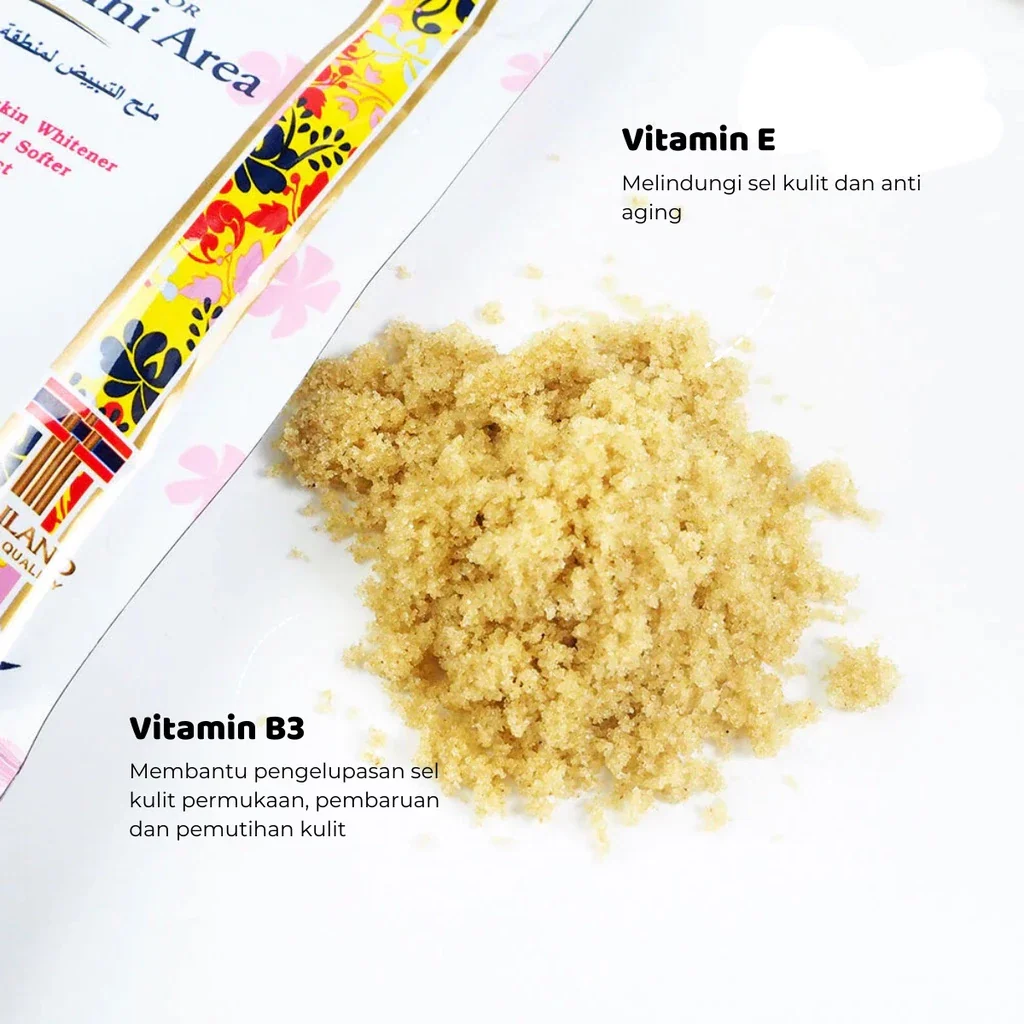 Yoko Armpit & Bikini Area Whitening Spa Salt Body Scrub - 220g - Image 4
