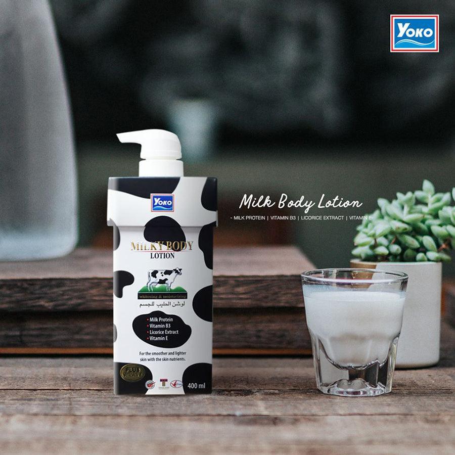 Yoko Milky Body Lotion whitening & moisturizing - 400ml - Image 2