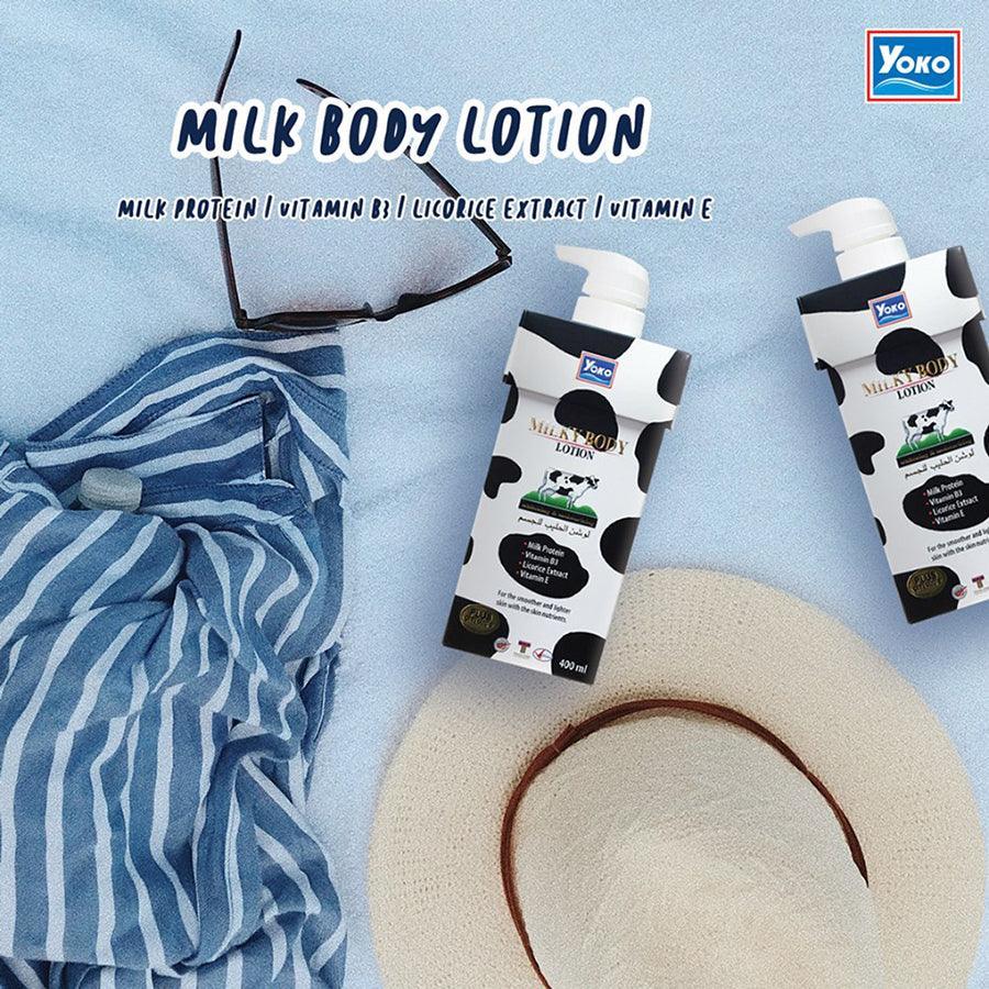 Yoko Milky Body Lotion whitening & moisturizing - 400ml - Image 3