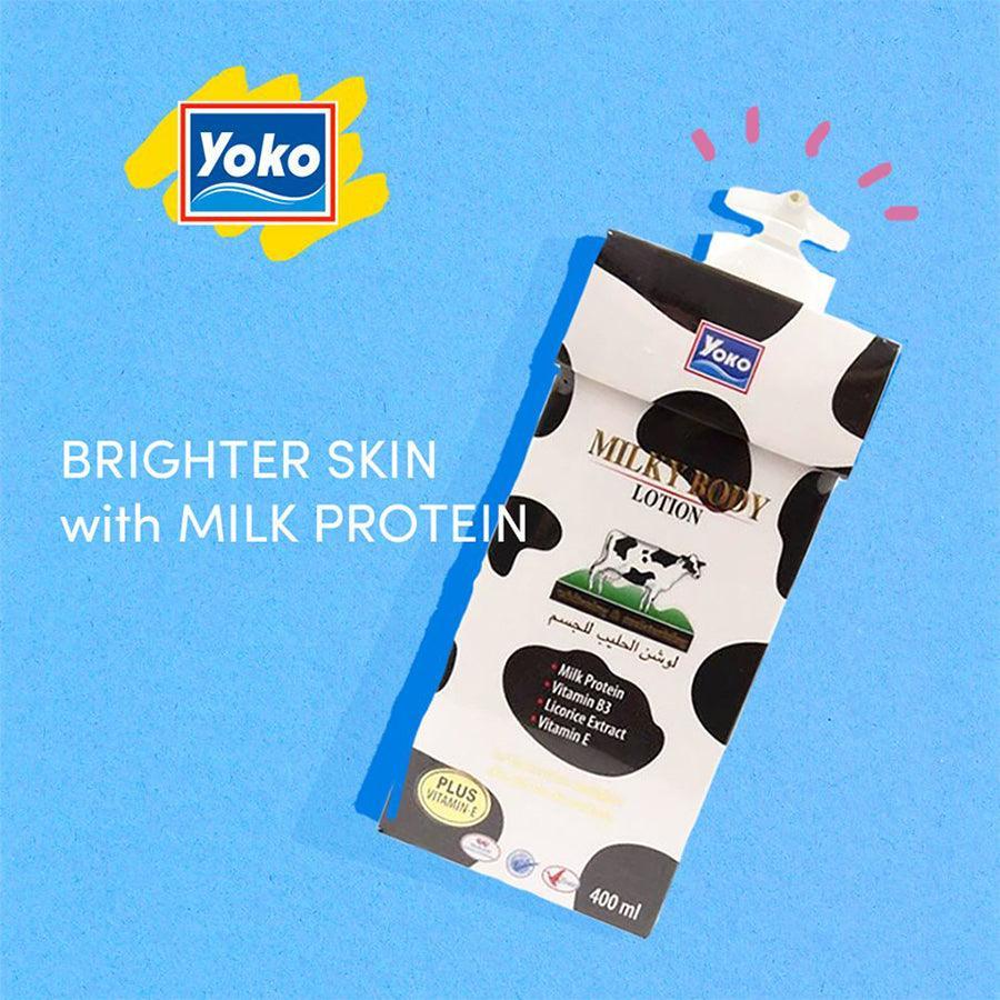 Yoko Milky Body Lotion whitening & moisturizing - 400ml - Image 4