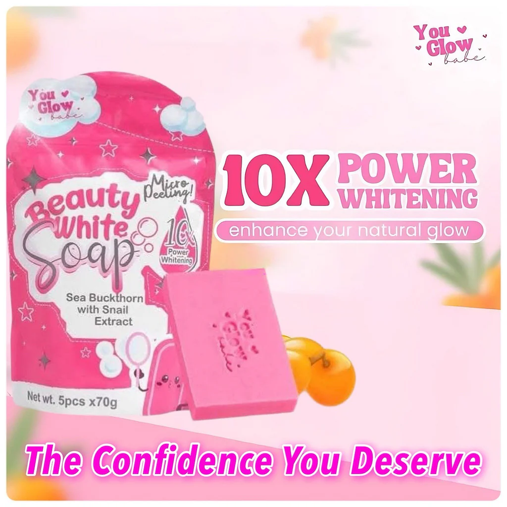 You Glow Babe Beauty White Soap - 70g x 5 Pcs (New Packing) - Image 2