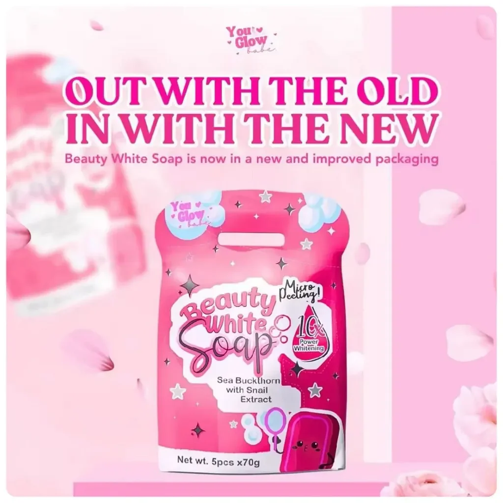 You Glow Babe Beauty White Soap - 70g x 5 Pcs (New Packing) - Image 5
