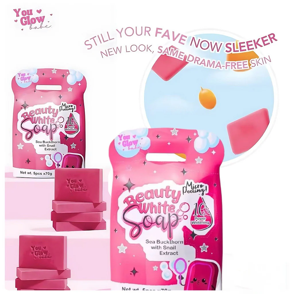You Glow Babe Beauty White Soap - 70g x 5 Pcs (New Packing) - Image 6