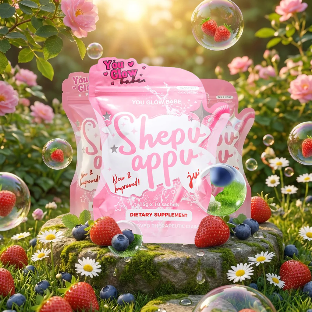 You Glow Babe Shepu Appu Juice Shape Up Drink - 10 Sachets (3 Pcs Combo) - Image 2