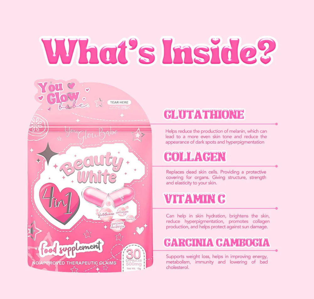 You Glow Beauty White 4 in 1 Supplement - Image 4