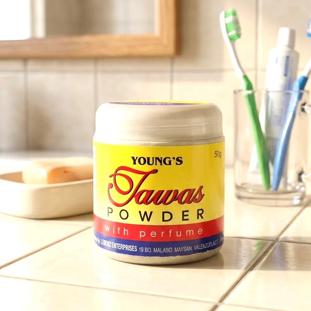 Young’s Tawas Powder with Perfume (Yellow) – 50g - Image 2